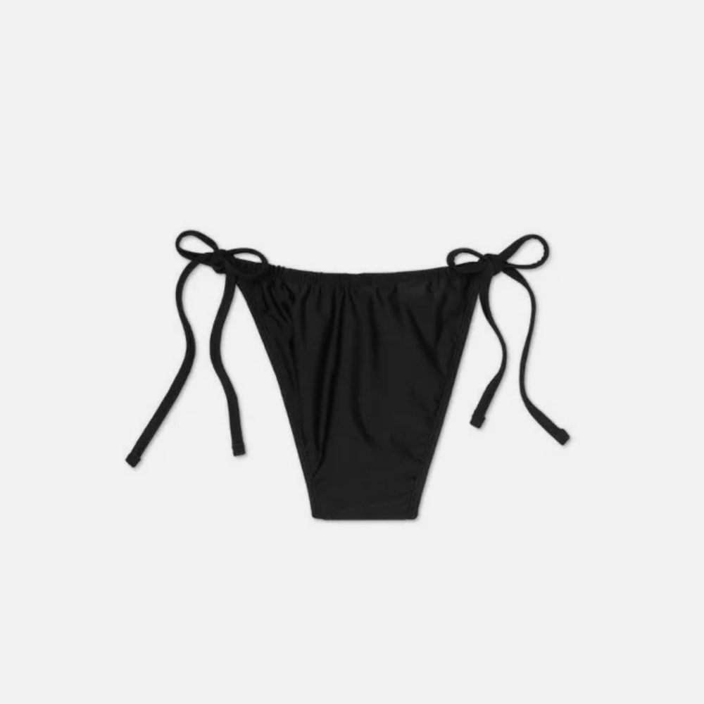 Xhilaration Black High Leg String Bikini Bottom - Picture 7 of 9